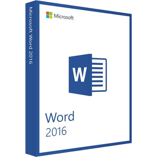 Abbildung der Microsoft Word 2016 Softwareverpackung